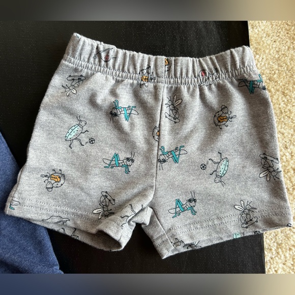 Carter’s 6M Infant Baby Blue Sweatpants & Grey Shorts - Picture 8 of 8